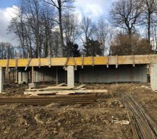 Semaine 9
Préparation pour couler dalle terrasse
