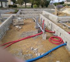 Vide sanitaire avec les évacuations