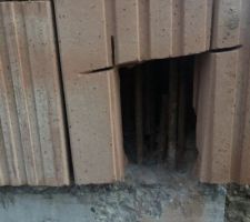 Semaine 15
Ferraillage pilier dans murs brique avant béton