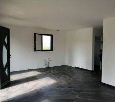 Carrelage tout juste posé