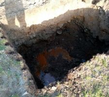 Livraison et installation de la cuve de gaz