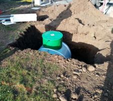 Livraison et installation de la cuve de gaz