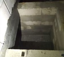 Ajout d'une entrée cimentée au vide sanitaire