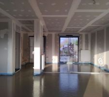 Chape b&eacute;ton + radiateurs