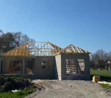 Charpente posée la semaine du 17 mars