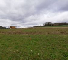 Terrain Balisé par géomètre emplacement maison.