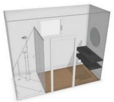 Agencement salle de bain du bas
