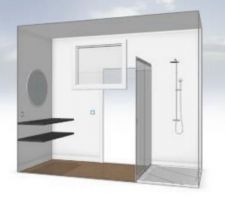 Agencement salle de bain du bas
