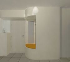 Idée dressing en arrondi