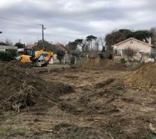 Terrassement en cours