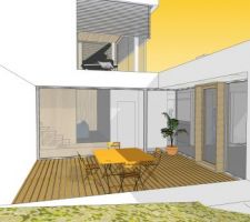 "Remodelage" de la terrasse Nord