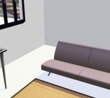 On mettra un canapé convertible dans le bureau pour faire chambre d'appoint.