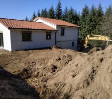 Terrassement en cours.
