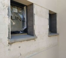 Fen&ecirc;tres SDD et WC, avec le matri&ccedil;age &agrave; l'int&eacute;rieur