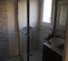 La salle d eau de notre suite parentale, fonctionnelle