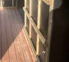 Pose de la terrasse du balcon