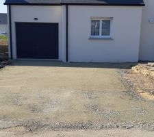 L'allée de garage refaite
