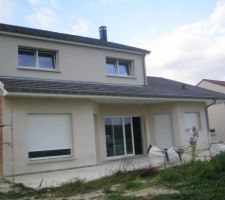 Façade sud .Crépis blanc