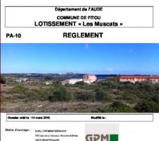 Reglement du terrain