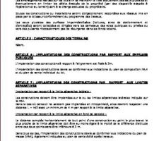 Reglement du terrain