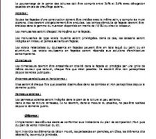 Reglement du terrain