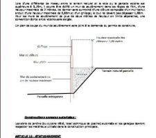 Reglement du terrain