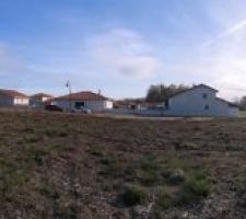 Vu du fond du terrain