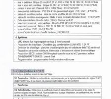 Descriptif des données de la construction .