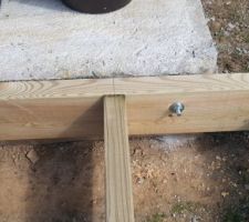 Création de supports en bastaings 5x15 CL4