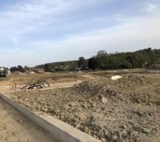 Terrassement bien avanc&eacute;...