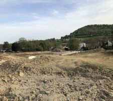 Terrassement bien avanc&eacute;...