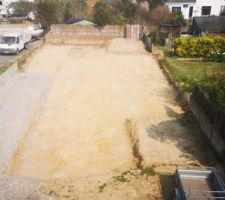 Décapage du terrain fini