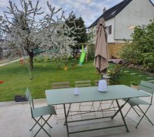 Vue du salon sur le jardin - Printemps