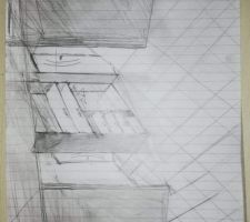 Croquis couloir placard