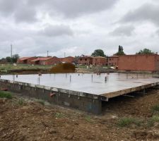 Dalle Rez de chaussée coulée