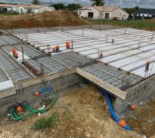 Hourdis , Poutrelles et gaines installés