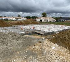 Hourdis , Poutrelles et gaines installés
