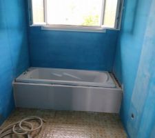 Création d'un rebord pour baignoire