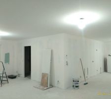 Peinture plafond et enduit pour les murs...