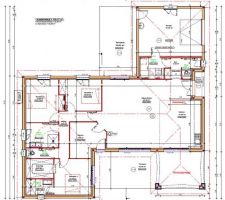 Plan intérieur de la maison.