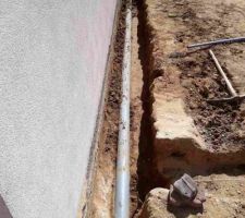 Tranchée 4 prêt du pignon de la maison