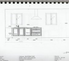 Plan de la cuisine coté droit
