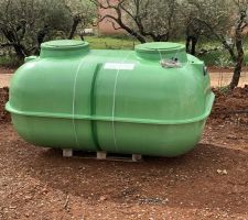 La fosse septique est arrivée EPARCO