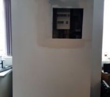 Placo autour du tableau electrique