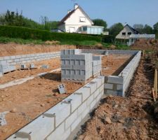 En cours de montage, vue de côté
