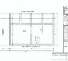 Plan du sous-sol dans la dernière version du permis de construire