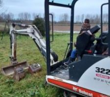 Dalle de l?abri de jardin et agrandissement de la terrasse