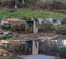 Dalle de l'abri de jardin et agrandissement de la terrasse