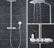 Colonne de douche sde suite parentale / Grohe Rainshower 360 Duo