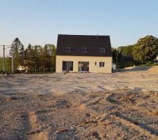 Maison vue du fond du terrain